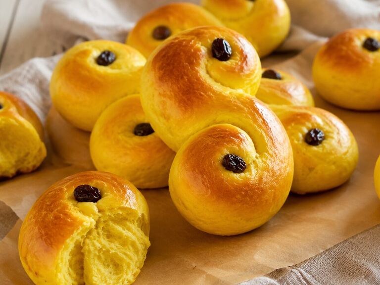 Gyllene saffransbullar och lussekatter