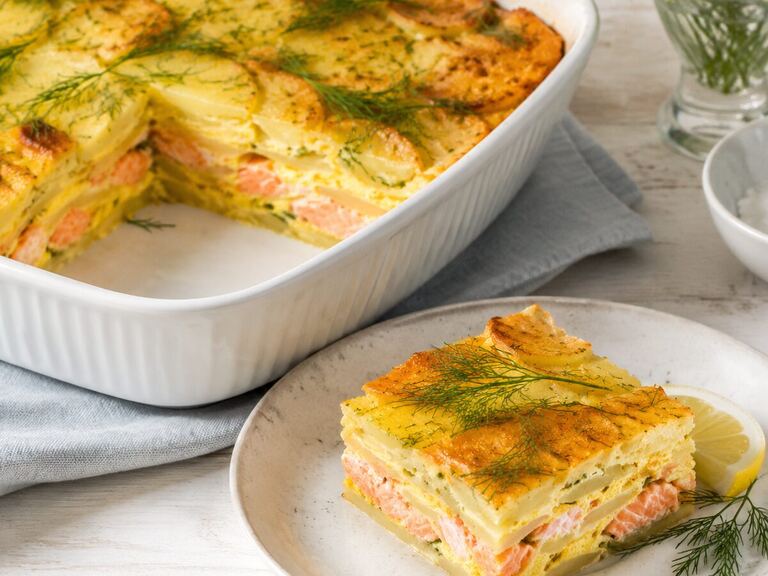 Laxpudding utan grädde